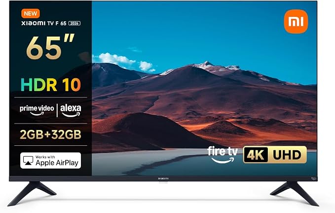 XIAOMI TV F 65 Pulgadas (165 cm), 4K UHD Smart TV Fire OS8