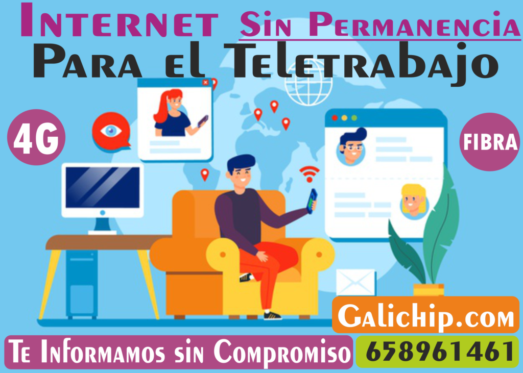 INTERNET TELETRABAJO SIN PERMANECIA